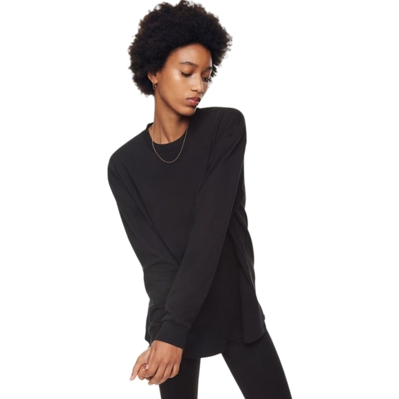 Aritzia TNA Alpha Longsleeve Women's Small Black - Picture 2 of 9